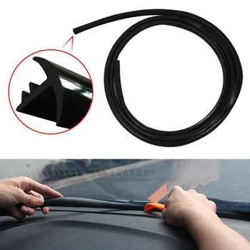

1pcs/1.6M B Pillar Rubber trim Edge Moulding Weatherstrip Soundproof Dustproof Sealing Strip for Auto Car Dashboard Windshield