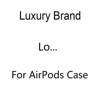 

luxury Brand L Wireless Bluetooth Headset IOS Charging Box Leather Earphone Cover Protective Case Hook For Airpods 1 2 Pro Iphon