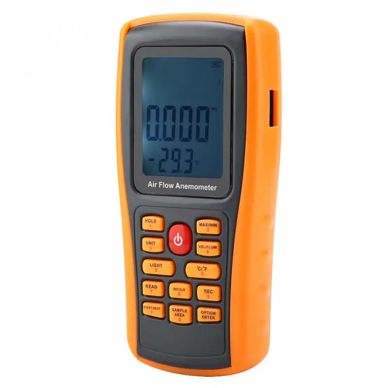 GM8902+ Multifunctional LCD Display Digital Anemometer Air Flow Tester Wind Speed Meter Rpm Tachometer Measuring Instruments | Инструменты
