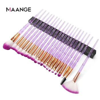 

MAANGE Pro 4-20Pcs Diamond Makeup Brushes Set Fan Powder Eyeshadow Contour Beauty Cosmetic Colorful for Make Up Tool Maquiagem