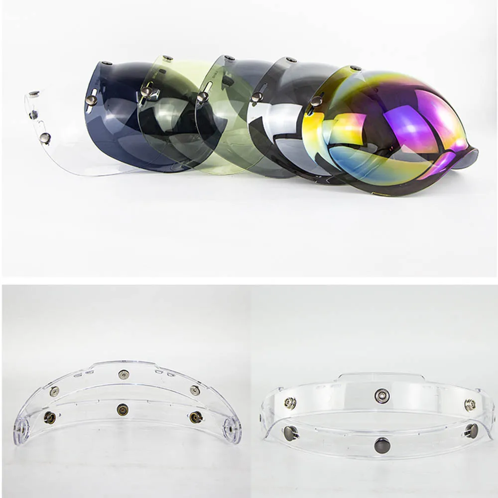

Universal Motorcycle Helmet Flip up Lens Visor Face Shield Mask for Bitwell Vintage Retro
