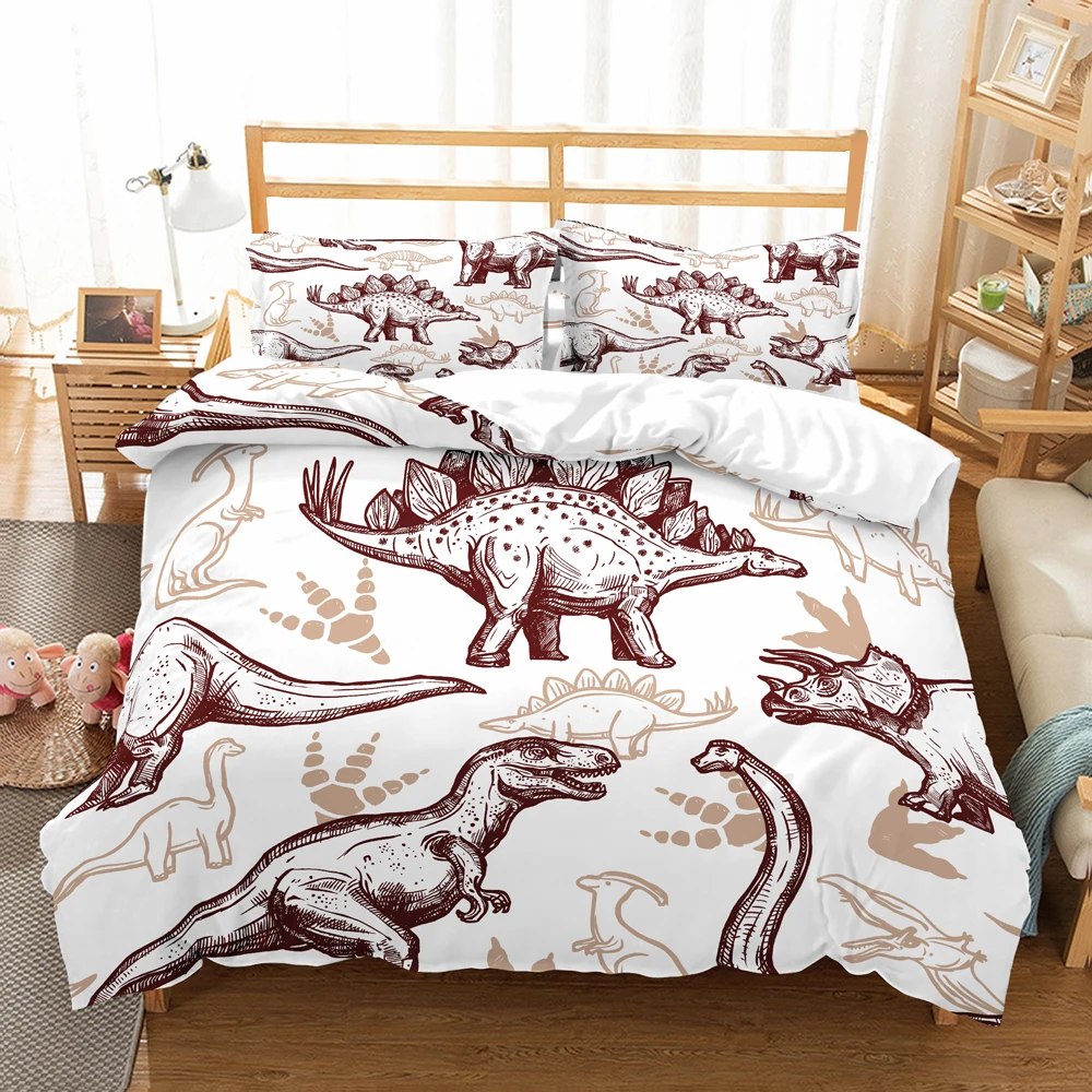 dinosaur double bed set