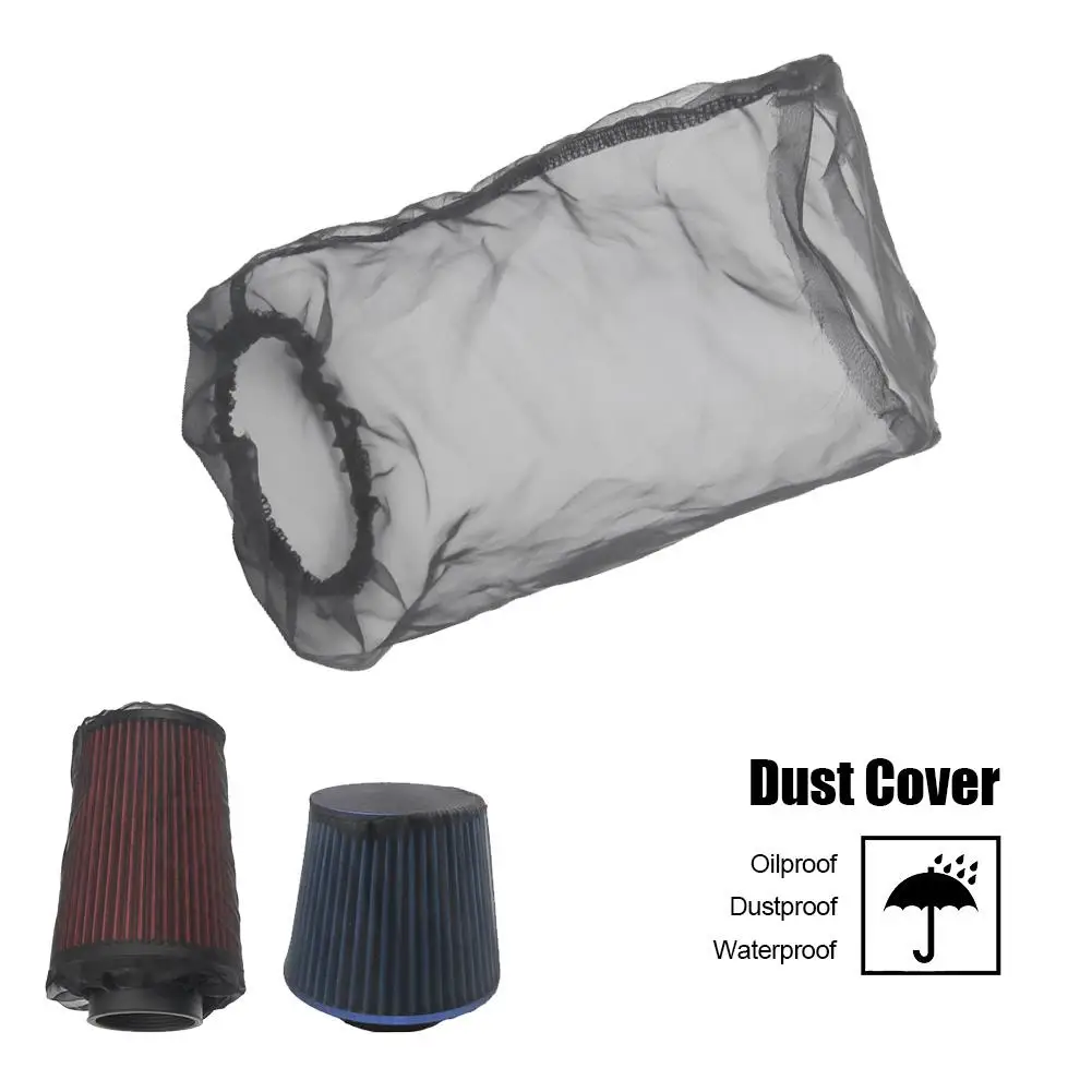 Автомобильный воздушный фильтр защитный Пылезащитный колпак Пылезащитный Водонепроницаемый маслостойкий верхняя одежда для высокого потока всасывающие фильтры черный