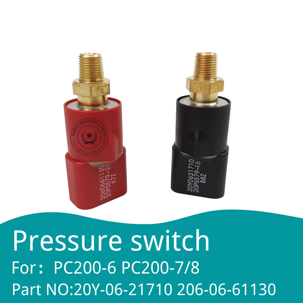 

206-06-61130 20Y-06-21710 Excavator accessories Komatsu PC200-6 PC200-7/8 distribution valve pressure switch sensor