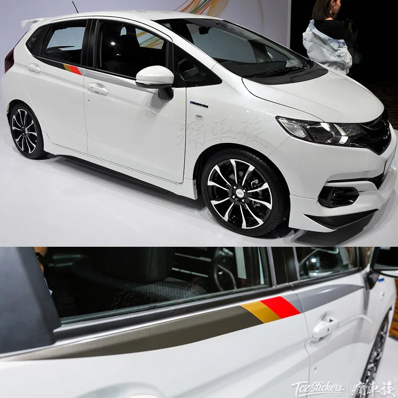 

Car stickers FOR Honda new FIT GK5 JAZZ HRV VEZEL XVR body decoration modified sports decals