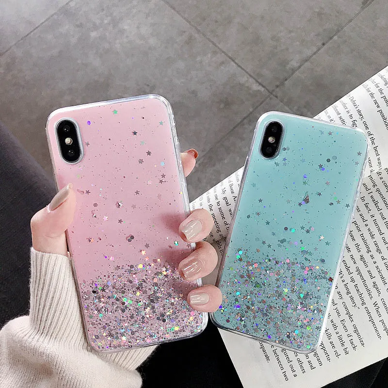 Звездный эпоксидный чехол для huawei Y9 Prime Y7 Y6 Y5 2019 2018 мягкий Honor 8X10 Lite 8A 9X8 S 20 Pro Чехлы