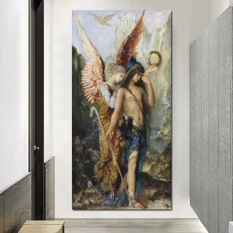 Hesiod And The Muse Gustave Moreau Canvas Painting Print Living Room Home Decoration Modern Wall Art Oil Poster Picture | Дом и сад