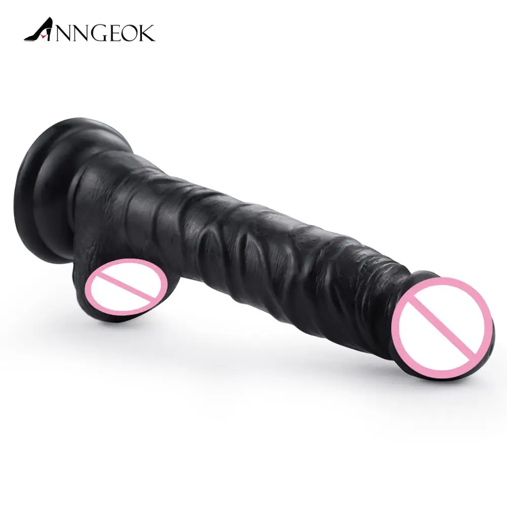 Sex Machine Accessories Balck Penis Attachment for ANNGEOK Metal Love Machine Realistic Texture for Women Masturbator AN-S1
