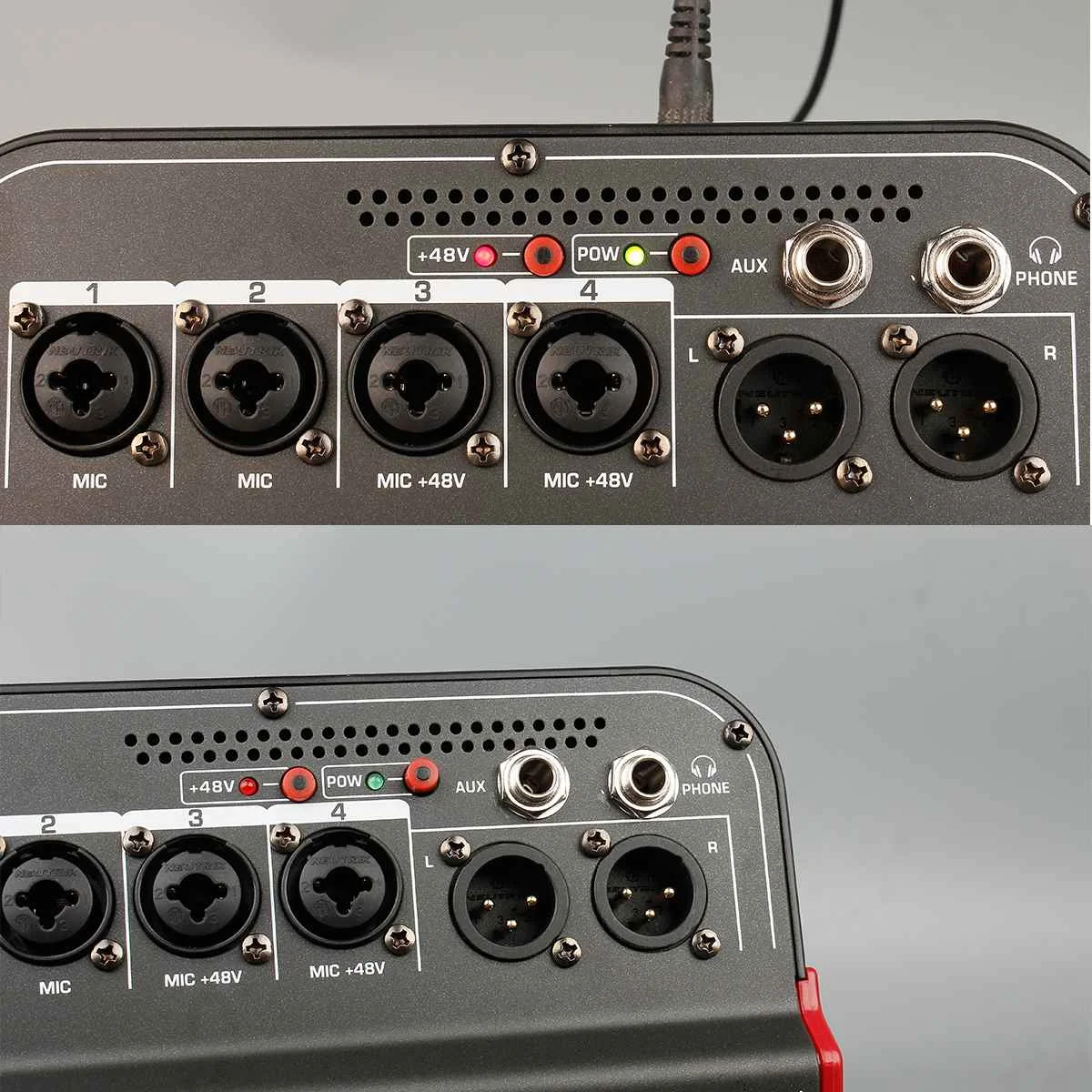 LEORY 4 канала Bluetooth DJ Mic Mixer Contrl светодиодный цифровой дисплей музыкальный поток караоке усилитель для караоке KTV Вечерние