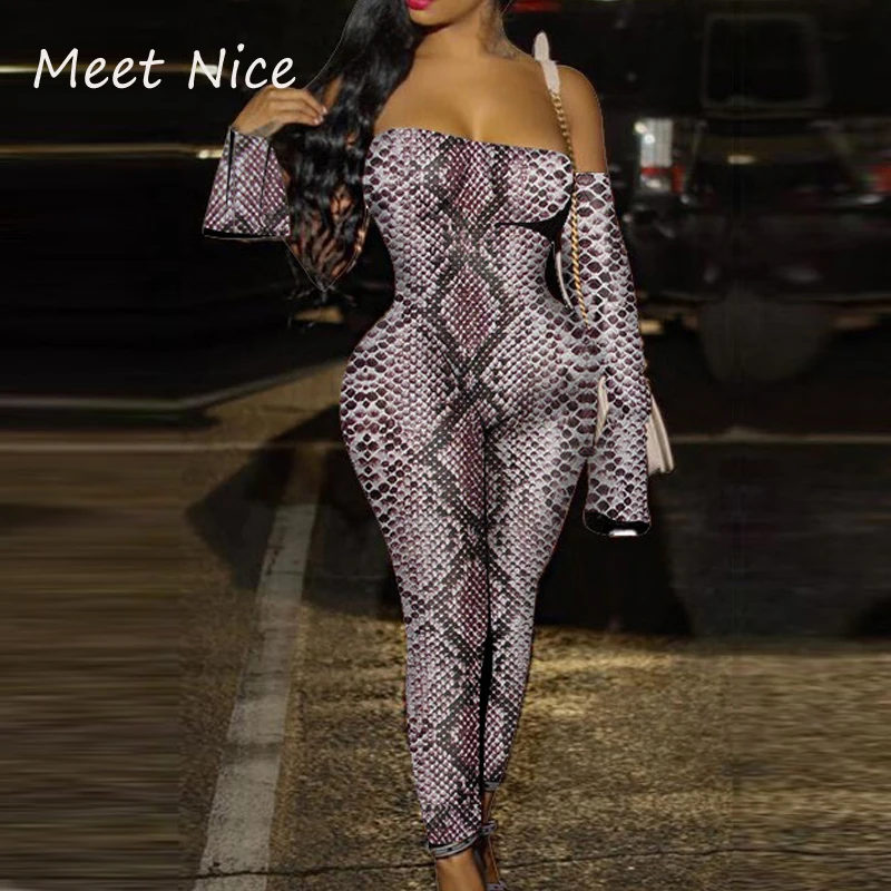 leopard sheer jumpsuit