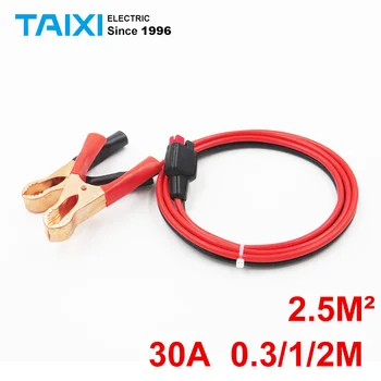 

Anderson 30A 600V 2.5 Square Unipolar Extended Cable Connection Line with Crocodile Clamp Forklift Fast Plug