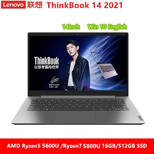 

NEW Lenovo ThinkBook 14 2021 Ryzen R5 5600U/R7 5800U 16GB Ram 512GB SSD WiFi6 Type-c RJ45 14 Inch FHD Backlit Screen Fingerprint