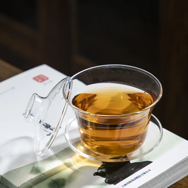 Glass Gaiwan Tea Set Heat Resistant Explosion Proof