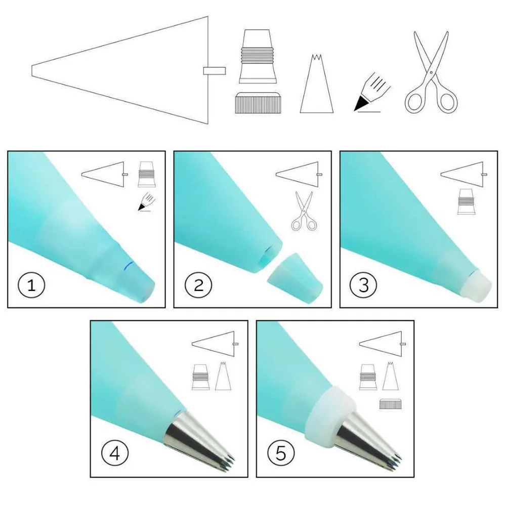 85pcs Cake Decorating Tools Kit Turntable Pastry Nozzles For Cream Confectionery Bags Icing Piping Nozzles Tips Baking Tools