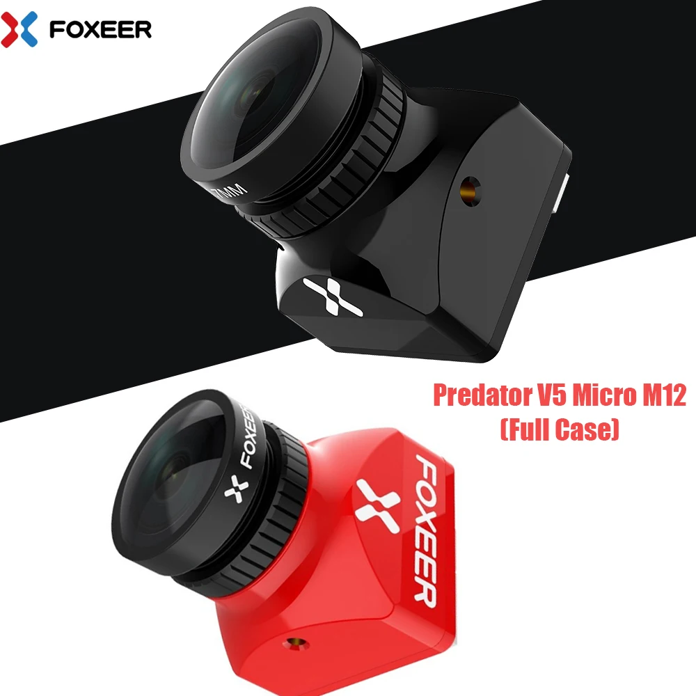 

Foxeer Predator V5 Micro M12 1000TVL FPV Camera OSD 16:9 4:3 PAL NTSC Switchable 1.7mm Lens 4ms WDR For Racing Drone