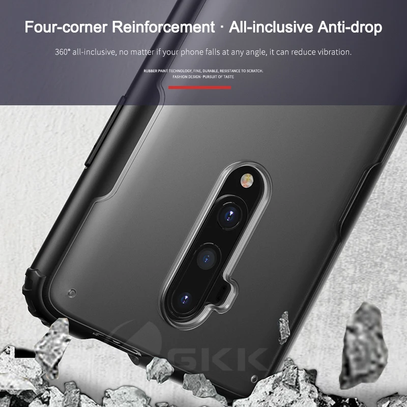 Translucence Matte Business Perfect Fit Case for Oneplus 7T Pro Case Anti-knock Soft TPU Edge Cover For Oneplus 7T Pro Coque