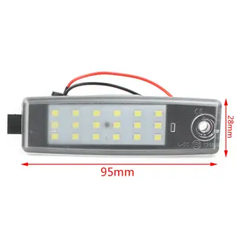 

12V White LED License Plate Light Lamps For Toyota Hiace H200 Rav4 Vanguard ABS High Brightness