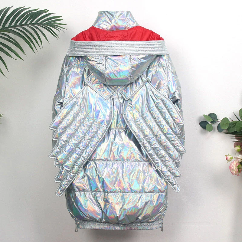 jaqueta holografica prata