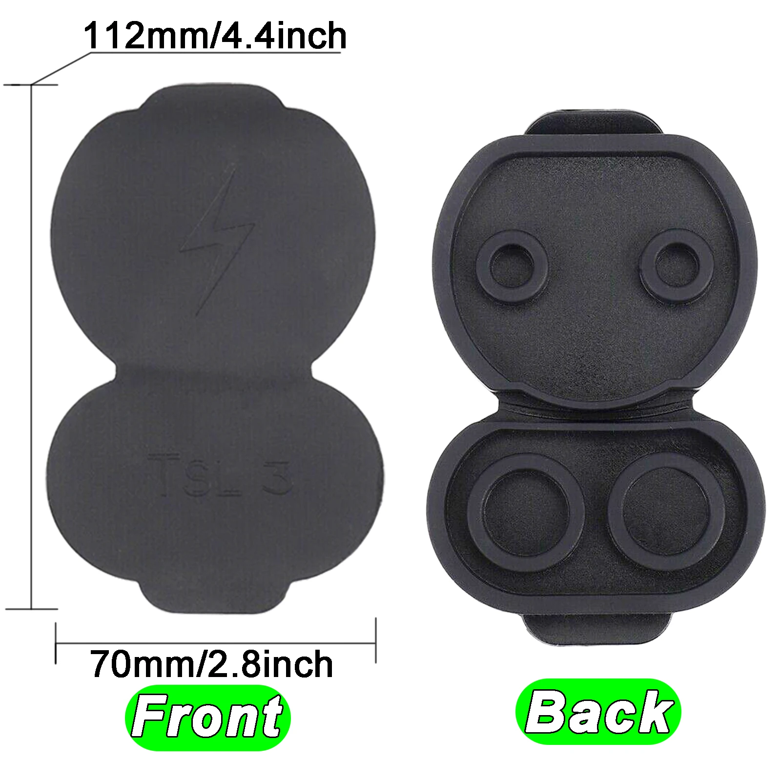 Couvercle étanche en silicone pour port de charge de voiture, protecteur de trou de chargeur, capuchon anti-poussière pour les remplacements, modèle 3 2017 - 2020 modèle Y CCS EU