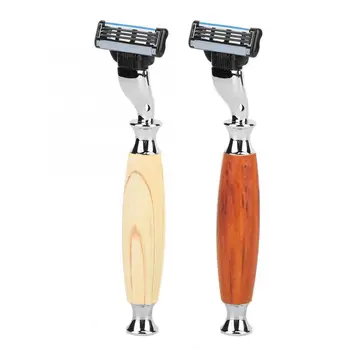 

Portable Men Vintage Classic Manual Three-edge Razor Shaving Supplies Head Removable Washable