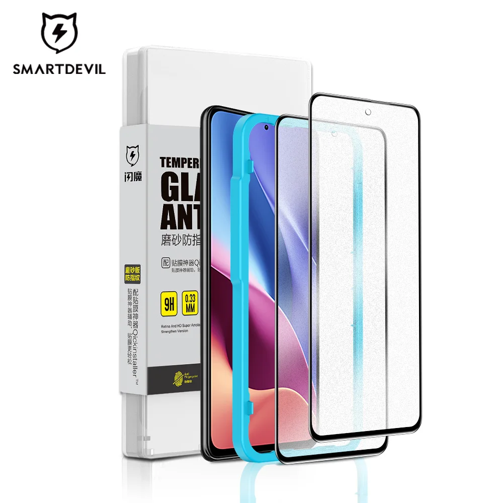 SmartDevil Tempered Glass Screen Protectors For Xiaomi POCO F3 X2 F2 Pro Matte Glass For Redmi K40 K30 Matte Glass Full Coverage
