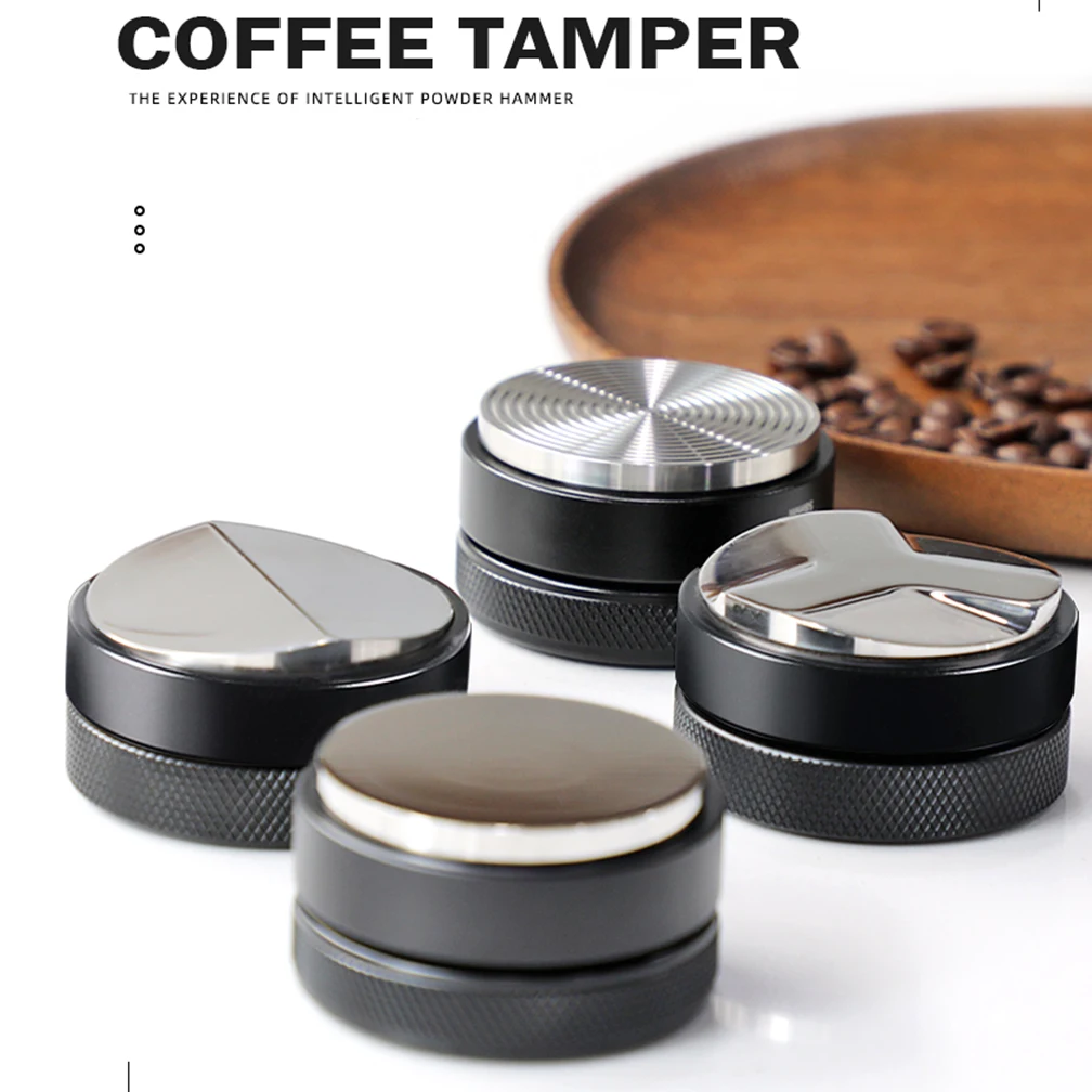 Coffee Tamper 51/53/58/58.35MM  304 Stainless Steel Coffee Distributor Coffee Powder Hammer Convex Base Coffee Accessories