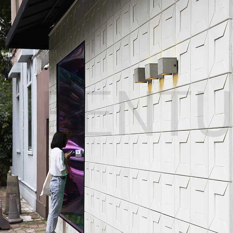 Геометрическая, Шестигранная форма текстура бетонная стена кирпич силиконовая форма креативная DIY квадратная цементная штукатурка фоновая настенная форма