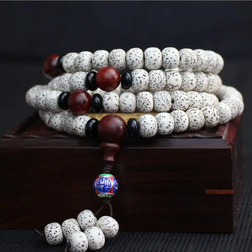 

New Design 6x9mm stars Moon Multi Circle 108 Buddha Bead Bracelets rosary folk style jewelry Wholesale