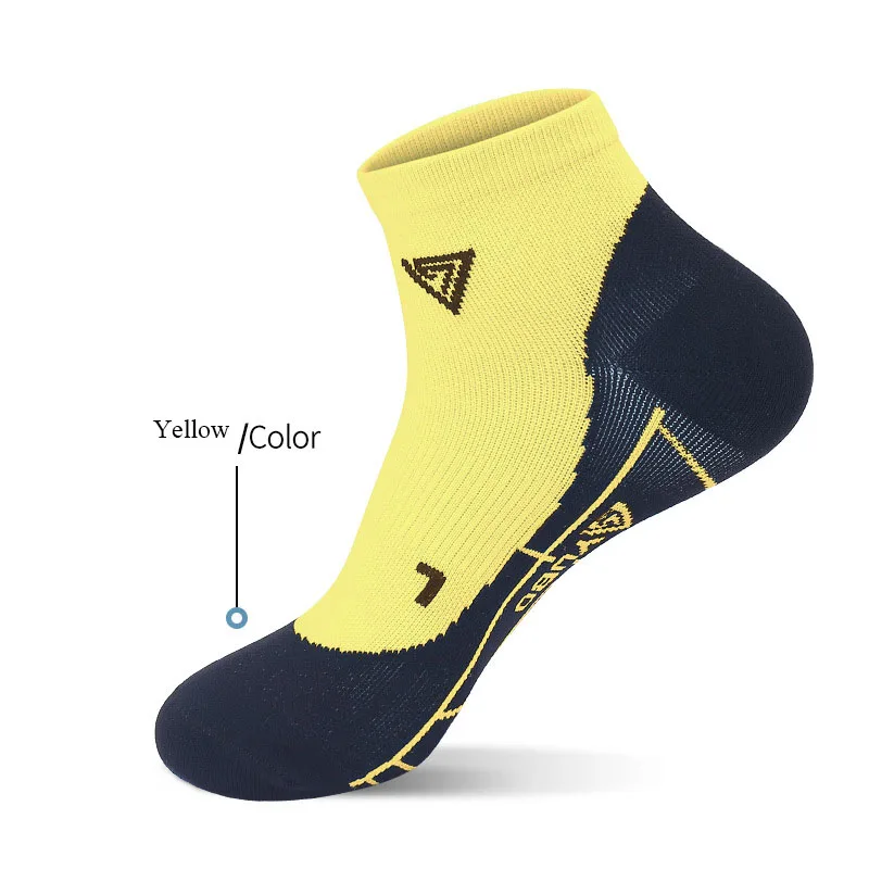 Sport Quick-dry Running Socks Men/Women Bright Color Brethable Professional Athletic Fitness Outdoor Marathon Short Ankle Sock