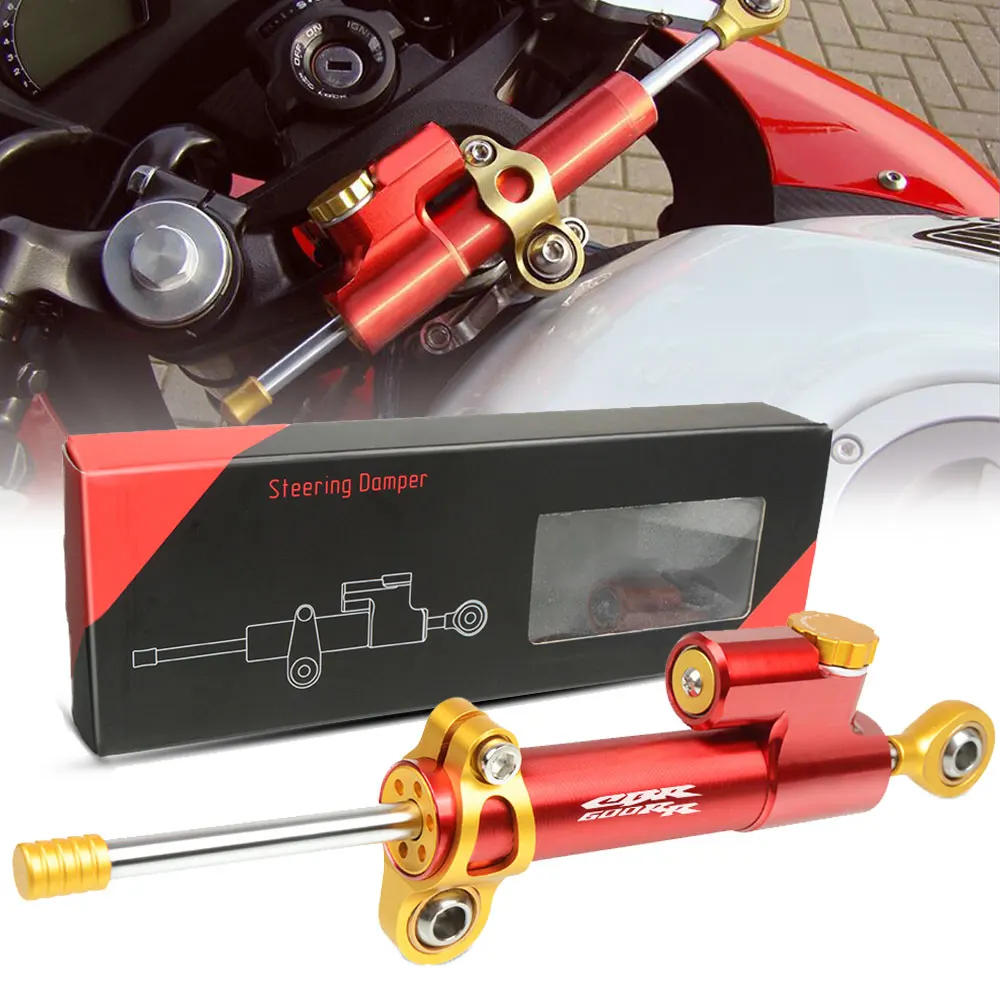

FOR HONDA CBR600RR CBR 600RR CBR600 RR 2003 2004 2005-2018 CNC Adjustable Motorcycle Steering Stabilize Damper Bracket Mount Kit