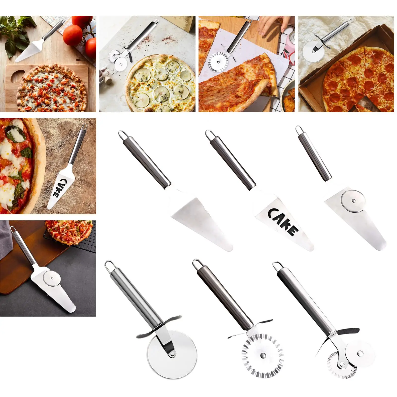 profesional multifuncional aleación de zinc pastelería pizza cortador de rueda suministros de cocina Cortador de rueda 