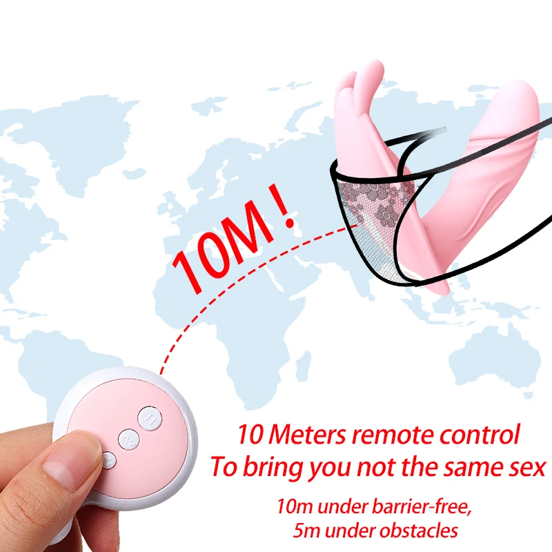 Wearable Butterfly Vibrator G Spot Clitoral Stimulator Wireless Remote Control Dildo Vibrator Rechargable Sex Toy For Women 4