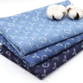 

blue jeans fabric 100% pure cotton jeans fabric tissus for clothing,brocade jacquard denim fabric for jeans caps DIY patchwork