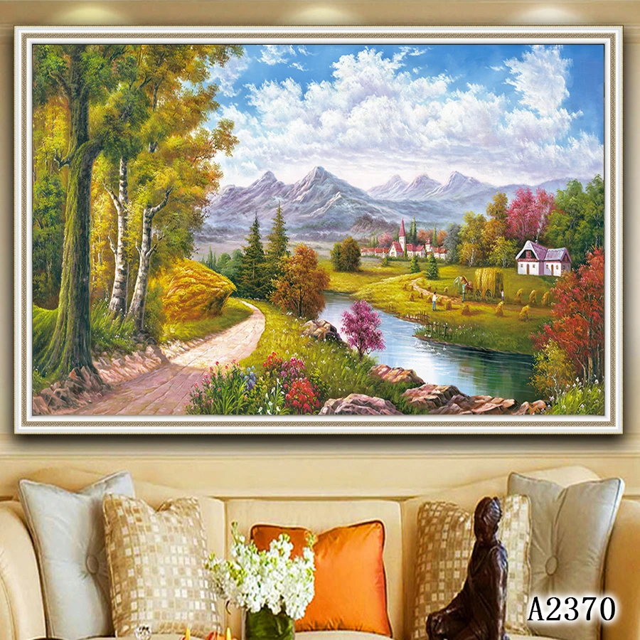 

Abstract Oil Painting Print on Canvas European style Landscape Canvas Art Printing Painting Wall Art Picture for HomeDecor