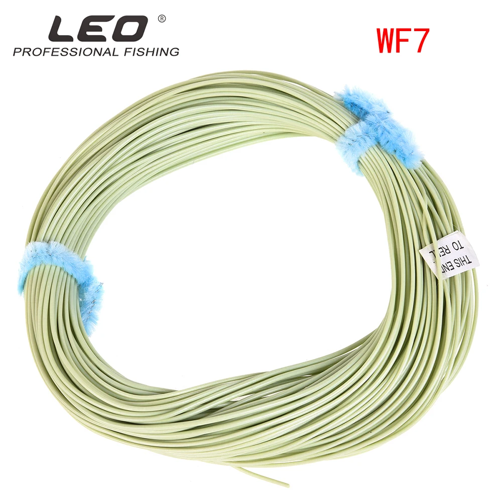 4F / 5F / 6F / 7F / 8F 100FT Fly Line Weight Forward Floating Fly Fishing Line - Цвет: Moss green  7F