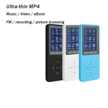 

HOT Fashion Portable MP3 / MP4 Lossless Music Player 1.8 Screen HD Video Card FM Recorder Supports 32G Memory Card