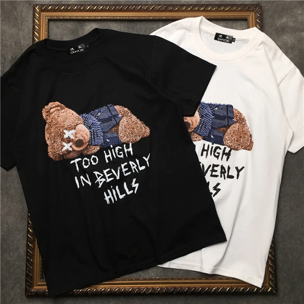 

marcelo barrett Short sleeve T-shirt male summer 2020 new comfortable round neck bottoming tshirt youth trend printing clothing