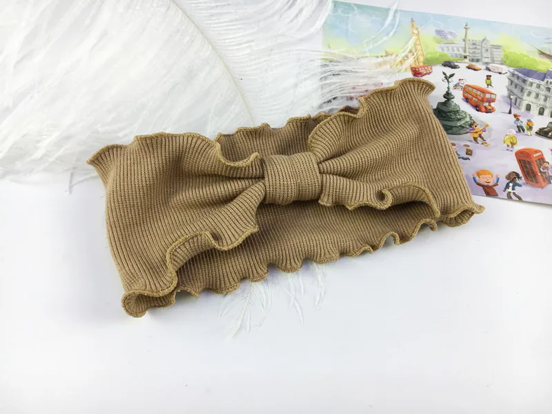 H Kid Girls Womens Turban Knot Bow Hair Bands Head Wrap Rabbit Headband Fit for children over 5 years old - Цвет: H