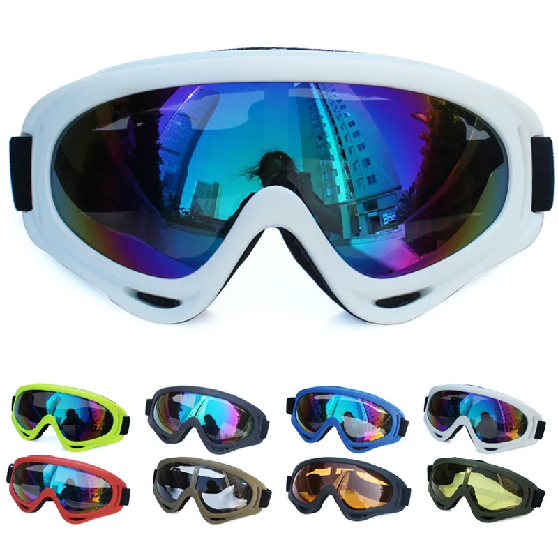 Gafas de sol de esquí para adultos, Anti-UV, a prueba de viento, para Snowboard, deportes, unisex