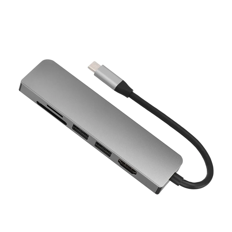 USB 3,1 type C концентратор для PD 6 в 1 USB 3,0 HDMI Ноутбуки док-станция для MacBook Pro Dell huawei P20 samsung S10 телефон