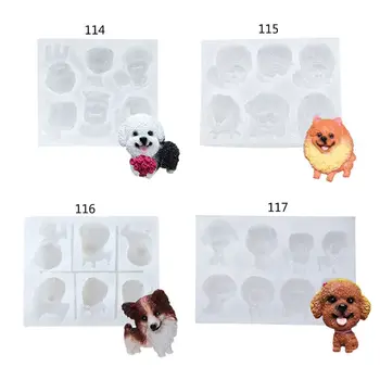 

Cute Dog Corgi French Bulldog Silicone Mold Fondant Chocolate Candy Resin Mold Q0KE