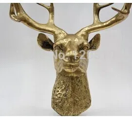 

Deer Bust Look Back Antique Bronze Finish Statue Bronze Sculpture Figurine Model Statue T011