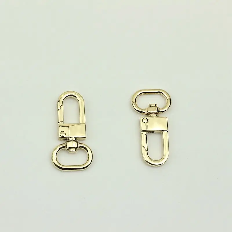 50pcs 16mm Metal Hanger Buckles Bags Swivel Clasps Lobster Handbag Belt Strap Chain Snap Hook DIY Bag Parts Hardware Accessories