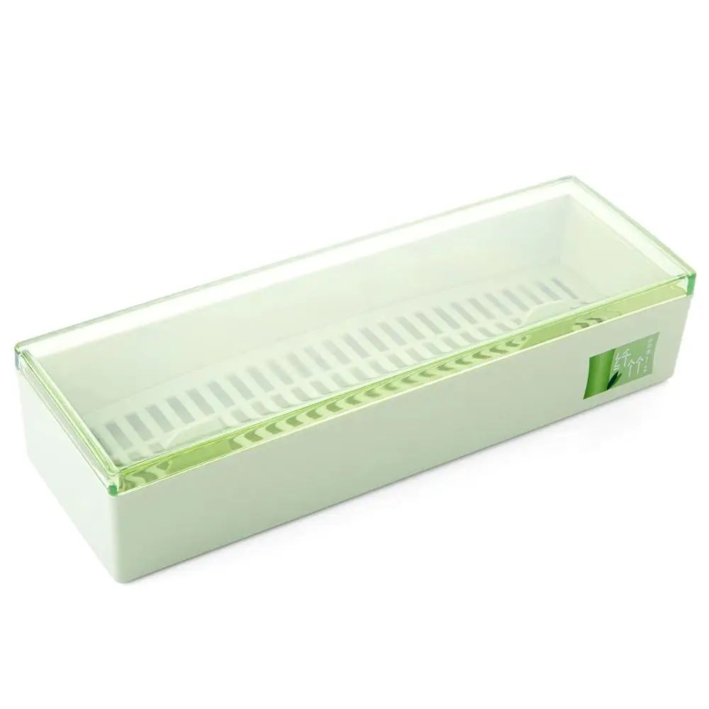 L Green Kitchen Organizer Chopsticks Container Spoons Organizer Kitchen Storage Containers Box For Knives Forks Spoon Chopsticks Cage - Цвет: L Green