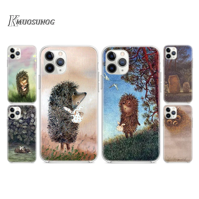Чехол-накладка для Apple iphone 12 Pro Max mini с ежиком в тумане iPhone 11 XS MAX XR X 8 7 6 Plus 5S SE |