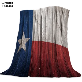 

The Texas Flag Is Patterned On Vintage Wood Printed Nap Blanket Soft Comfortable Velvet Plush Vintage Blankets