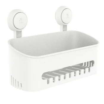 

ABS Shelf Rack Shower Basket for Shampoo Holder Removable Bathroom/Dorm Wall Mount Dae Free Bathroom Accessories