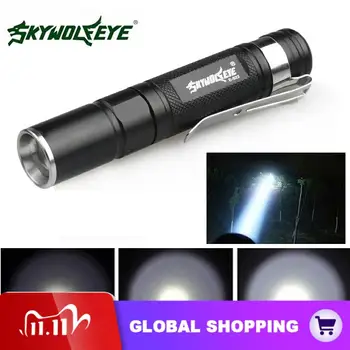 

SKYWOLFEYE E522 Mini Penlight XPE LED Flashlight Zoomable Waterproof AAA Portable Pocket Pen Flash Light Torch Lamp