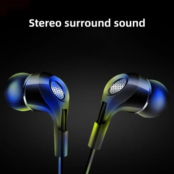 

FDBRO In Ear Earphone Mic Wired Earphones Running Sports Earphones 3.5mm Dynamic Headset