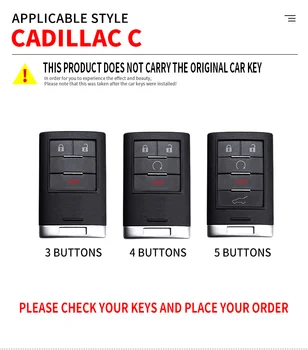 Custodia per chiave auto in lega di zinco per Cadillac CTS ATS XTS SLS SRX XLS DTS STS Seville Escalade 3/4/5Button Chevrolet C7 Corvette 5 Custodia per chiave auto in lega di zinco per Cadillac CTS ATS XTS SLS SRX XLS DTS STS Seville Escalade 3/4/5Button Chevrolet C7 Corvette - Custodia per chiave auto in lega di zinco per Cadillac CTS ATS XTS SLS SRX